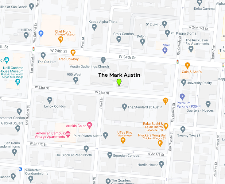 Map of The Mark Austin