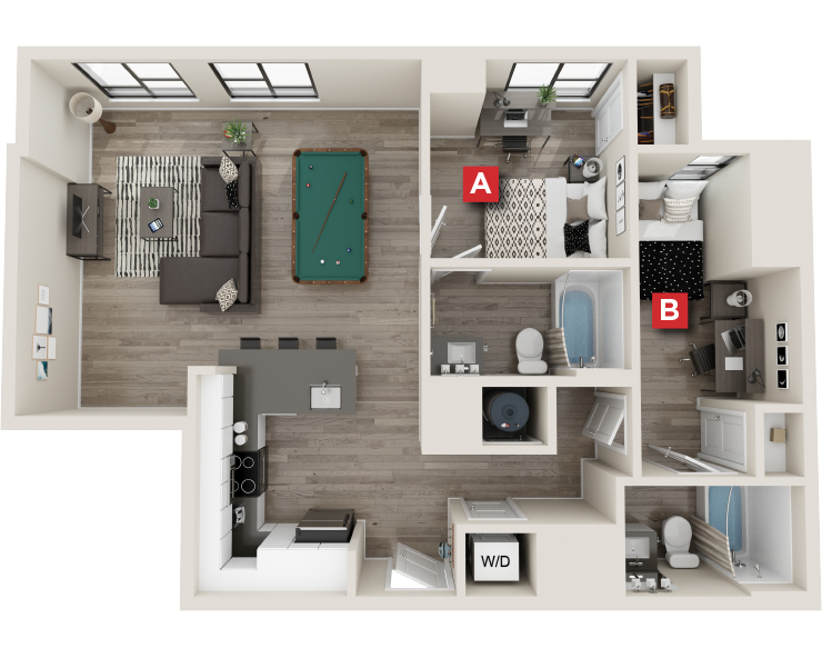 B3 VIP - 2x2 Floor plan