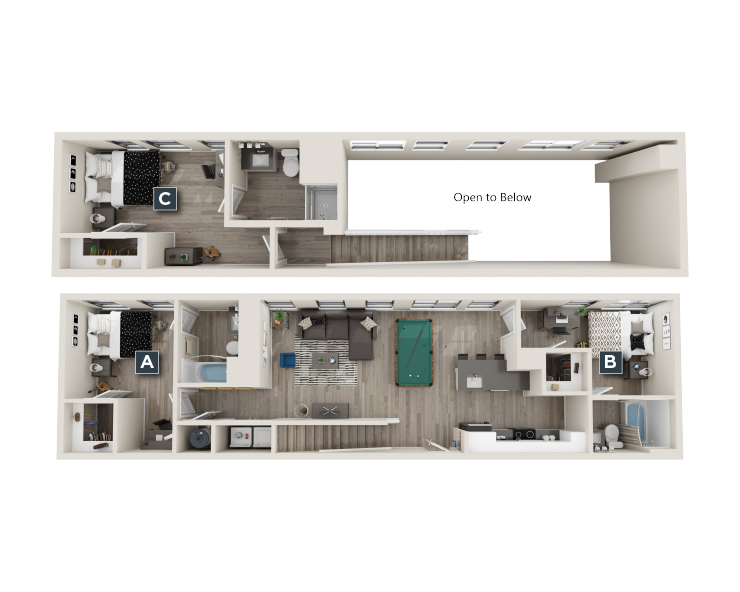 C4 Premium - 3x3 Floor plan